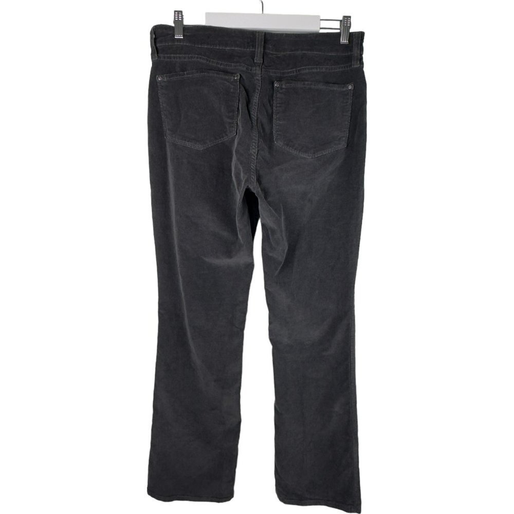 NYDJ Gray Straight Leg Lift Tuck Technology Corduroy Jeans (12) - Picture 6 of 14
